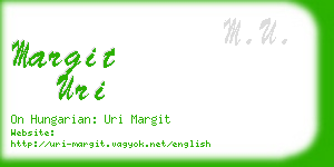 margit uri business card